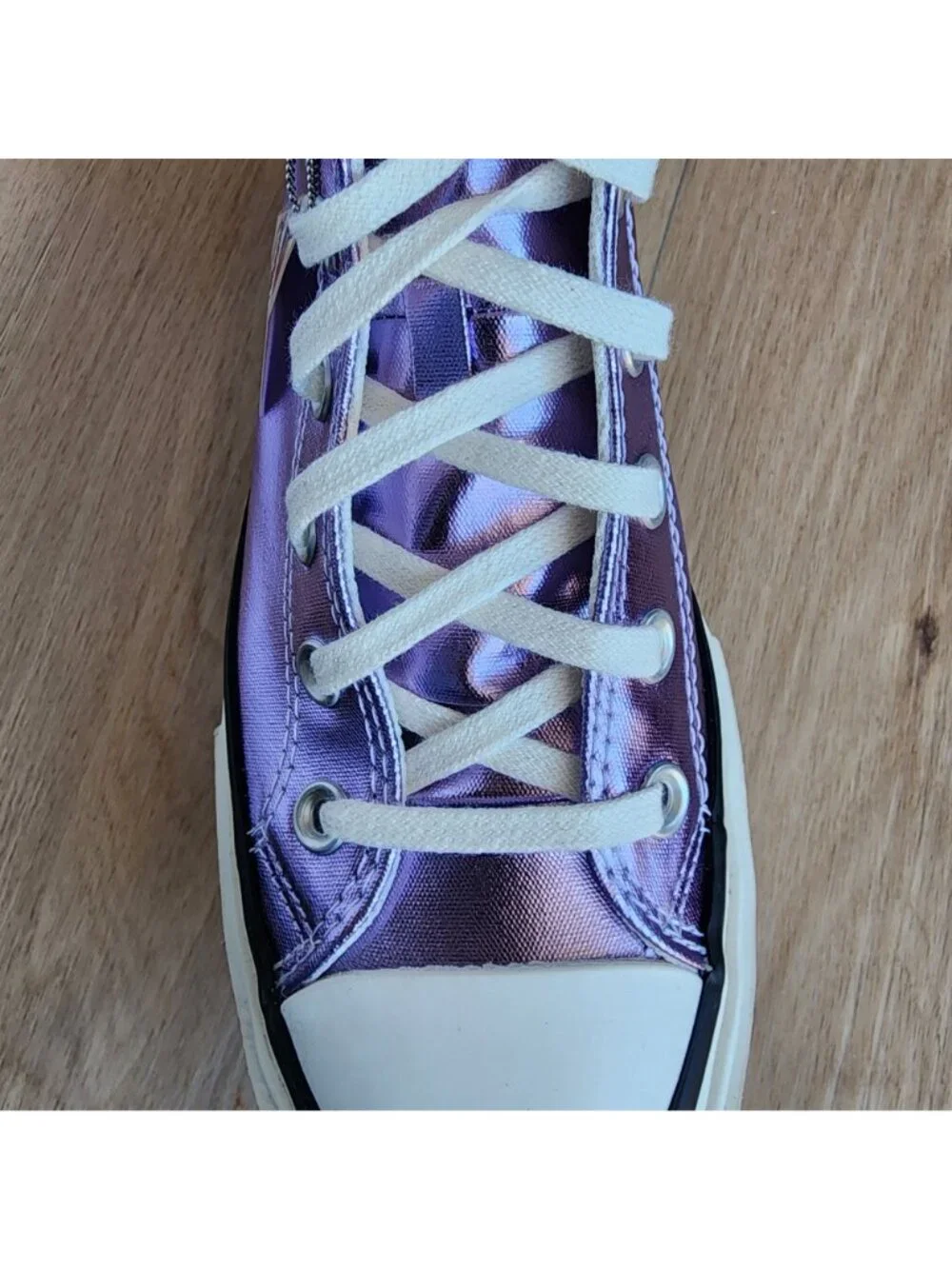 ⭐Converse Chuck Taylor All Star Lift Double Stack Purple Sz 8 Mens Shoes A15163C - Picture 9 of 10